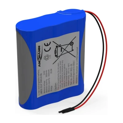 Afbeelding van Li Ion accu pack 10.8V 2600mAh 3S1P zonder PCB, NTC bescherming, met kabel 3INR19/66