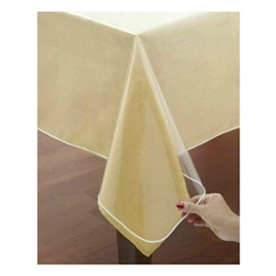 Afbeelding van Tafelkleed bescherming PVC transparant (180 x 180 cm)