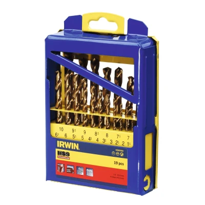Afbeelding van IRWIN HSS Metaalboren 135 Titanium, 19PCS Set in metalen koffer: 1,0 10,0 mm