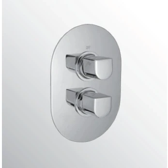 Afbeelding van Huber Dado Cascade Inbouw thermostaatkraan douche chroom 887.05H.CR