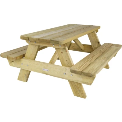 Afbeelding van MaximaVida houten kinderpicknicktafel Tallinn 100 cm