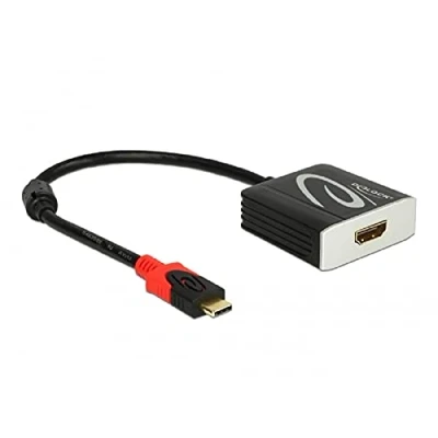 Afbeelding van DeLOCK USB C naar HDMI adapter met DP Alt Mode 4K 30 Hz 0,20 meter