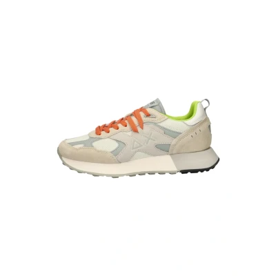 Afbeelding van Sun68 JAKI Sneakers laag, Heren, Maat: 46, Wit Nylon