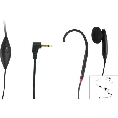 Afbeelding van Geemarc CLHOOK5 Ear Free headset Telefoon Kabel Zwart Volumeregeling