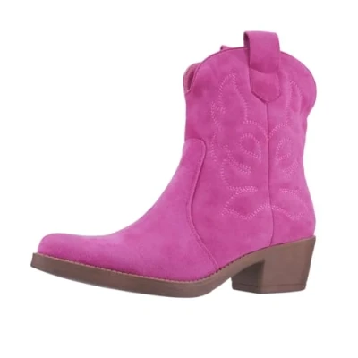Afbeelding van Elara Western Chunkyrayan dameslaarzen, Fuchsia Genua