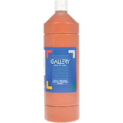 Afbeelding van Gallery plakkaatverf, flacon van 1 l, lichtbruin plakkaatverf