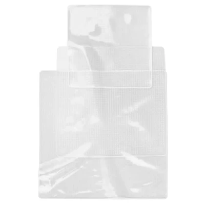 Afbeelding van Cook Concept Set van 3 Herbruikbare Siliconen Vershoud Deksel Stretch afsluitdeksel Verschillende maten Transparant