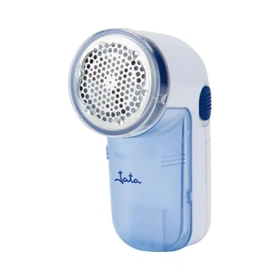 Afbeelding van Jata QP398N Pluisscheerapparaat met roestvrijstalen messen, compact en licht design, wit/blauw