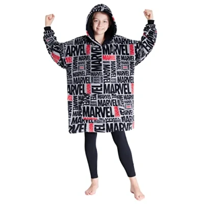 Afbeelding van Marvel Kinderhoodie oversized trui van fleece Avengers, Grijs/Zwart