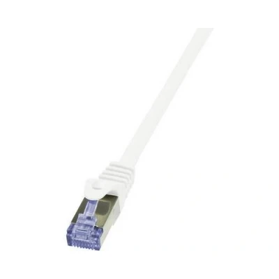 Image de LogiLink CQ3061S RJ45 câble réseau patch CAT 6a S/FTP 3.00 m blanc ignifuge avec cliquet dencastrement