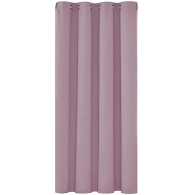 Afbeelding van Deconovo thermische verduisteringsgordijnen, 132 x128 cm (breedte x hoogte), gordijnen voor meisjes slaapkamers, modern design met oogjes, lichtroze, 2 stuks