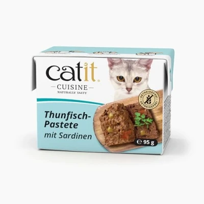 Afbeelding van 24x95g Catit Cuisine Paté Tonijn met Sardientjes natvoer voor katten
