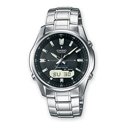 Afbeelding van Casio Chronograaf, Heren, Maat: One Size, Silberfarben/schwarz
