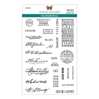 Afbeelding van Spellbinders Sign Here Clear Stamps (STP 167)
