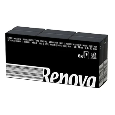 Afbeelding van Renova Set van 6 compacte zwarte zaktassen