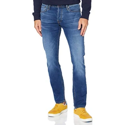Afbeelding van JACK &amp; JONES heren spijkerbroek JJIGLENN JJORIGINAL GE 006 I.K NOOS, Blue Denim, 32W / 34L