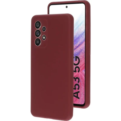 Afbeelding van Mobiparts Silicone Cover Samsung Galaxy A53 (2022) Plum Red