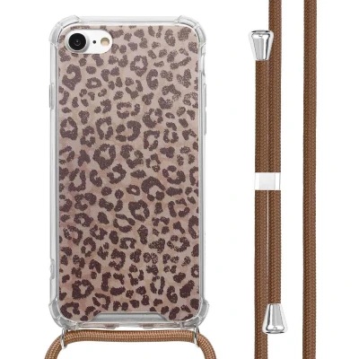 Afbeelding van imoshion Hoesje Geschikt voor iPhone 8 / 7 SE (2022) (2020) Design met Koord Leopard Mood