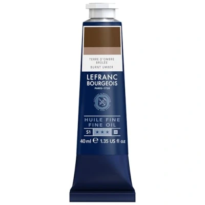 Afbeelding van Lefranc Bourgeois Fine Tube Olie 40 ml Terre D&#039;Ombre Brulée Row