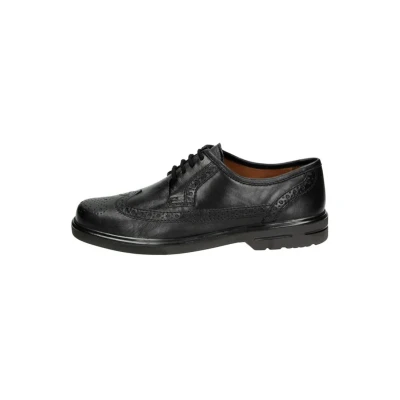 Afbeelding van Sioux Veterschoenen, Heren, Maat: 38 3/4, Black Leer