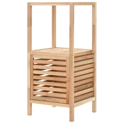 Afbeelding van Badkamerkast 39,5x35,5x86 cm massief walnotenhout