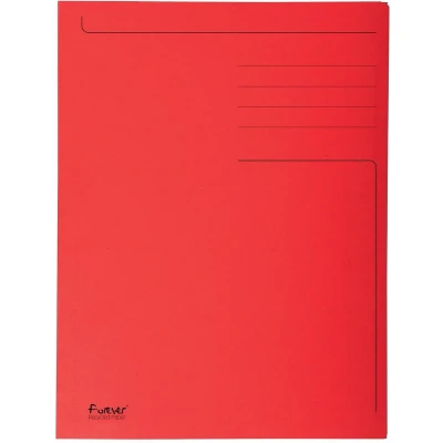 Afbeelding van Exacompta Dossiermap Foldyne Ft 24 X 32 Cm (voor A4), Rood, Doos Van 50 Stuks