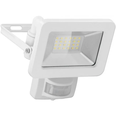 Afbeelding van Goobay LED buitenspot, 20 W, met bewegingsmelder 1700 lm, neutraal wit licht (4000 K), PIR sensor AAN/UIT functie en M16 wartel, gesch...