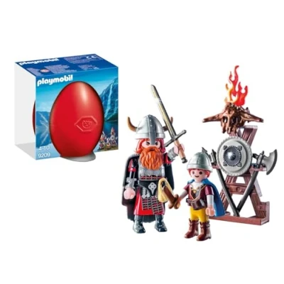 Image de Playmobil Œuf de Pâques 9209 Vikings avec stand d&#039;armurerie