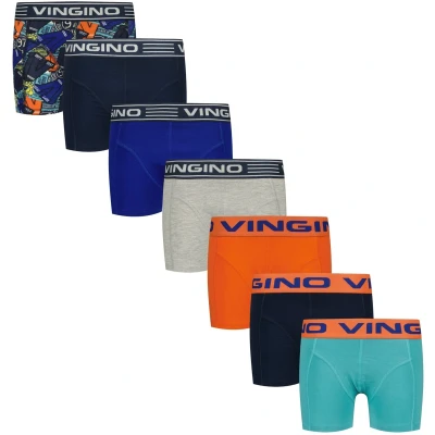 Afbeelding van Vingino winter ondergoed jongens donker blauw Week 7 pack classic boxer