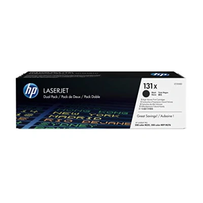 Afbeelding van HP 131X Toner cartridge Zwart, 2 Pack (Hoge Capaciteit) (CF210XD) origineel van