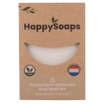Afbeelding van HappySoaps Happy Body Bar Kokosnoot &amp; Limoen 100g bars