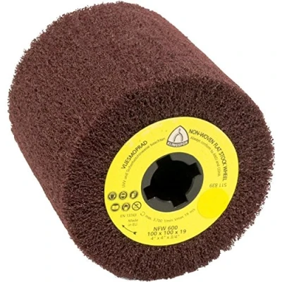 Afbeelding van Klingspor, Schuurmiddelen, Satijn afwerkrol NFW 600 S grof Ø100xB100mm 19 mm (Grof)