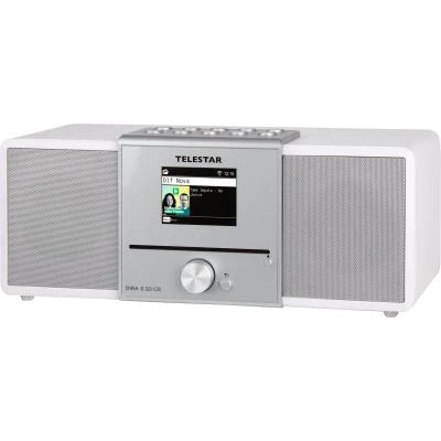 Afbeelding van Telestar DIRA S 32i CD (weiß) Radio/CD speler DAB+, VHF (FM), Internet DLNA, WiFi, USB, CD, Bluetooth, Internetradio In