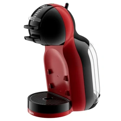 Image de Krups Nescafé Dolce Gusto Mini Me, Cafetière à capsules avec 15 bars de pression, capacité 0,8 l, boissons froides ou chaudes, Play&amp;Select, Thermoblock, 35 types café, Rouge/Noire, KP123H10