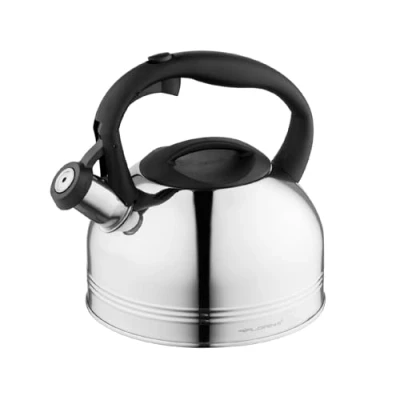 Afbeelding van FLORINA waterkoker van roestvrij staal (1,9 l) I Theere Anter inductie fluitketel met bakeliet handvat automatisch fluitje voor thee en koffie geschikt alle soorten huishoudens