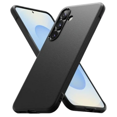 Afbeelding van Ringke beschermhoes compatibel met Samsung S25 [onyx], schokbestendig, flexibel, ultradun, zacht, TPU, duurzaam, voor Galaxy S25, accessoires, zwart