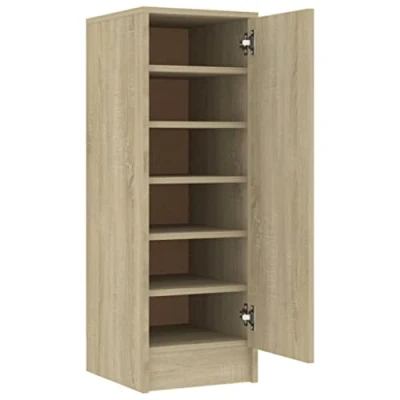 Afbeelding van vidaXL Schoenenkast, Sonoma eiken, 32x35x92 cm, spaanplaat