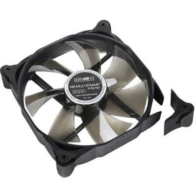 Afbeelding van NoiseBlocker M12 2 PC ventilator Zwart, Transparant (b x h d) 120 25 mm