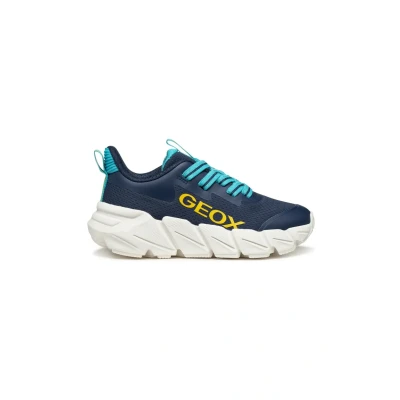 Afbeelding van Geox Flexyper Sneakers laag voor kinderen, Maat: 38, Navy light blue Schoenen