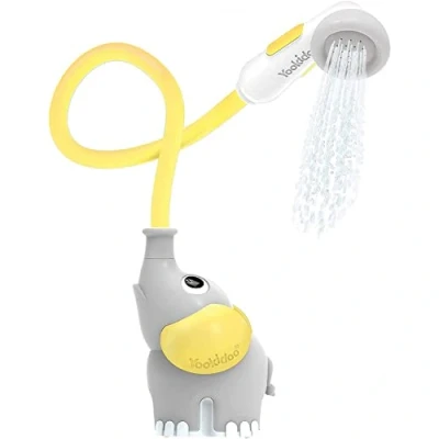 Afbeelding van Yookidoo Gele Olifant Bad Douchekop Baby Badspeelgoed Sensory Awakening en Douche Set Sproeier Slang geschenken van 0 tot 2 jaar oud