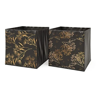 Afbeelding van Vicco Vouwdoos, zwart/goud, 30 x cm, set van 2 opties1