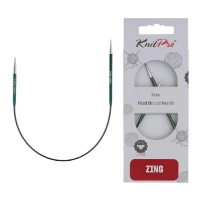 Afbeelding van KnitPro Zing rondbreinaalden 25cm 3.00mm.