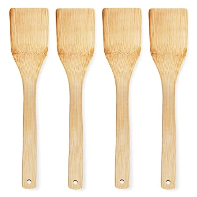 Afbeelding van Joeji&#039;s Kitchen Keukengerei Bamboe Hout Keuken Set Houten 4 Kwaliteit Lepel, Spatel