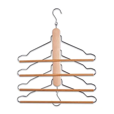 Afbeelding van 17122 Mehrfach Kleiderbügel 40 x 41 cm, Buche / Metall Beige