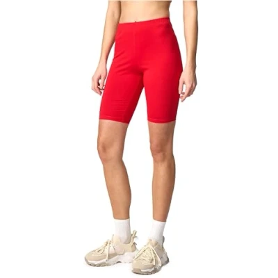 Afbeelding van Merry Style MS MS10 200 LE Dames Leggings Sport Vrijetijdsbroek Kort Katoen Sporbroek Yogabroek Rood XL