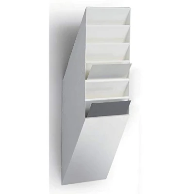 Afbeelding van Durable Flexiboxx wandstandaard, 6 A4, staand formaat, wit