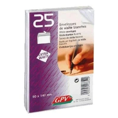Image de Gpv enveloppes de visite, 140 x 90 mm, blanc 6652