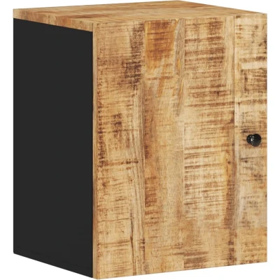 Afbeelding van Badkamerwandkast 38x33x48 cm massief mangohout