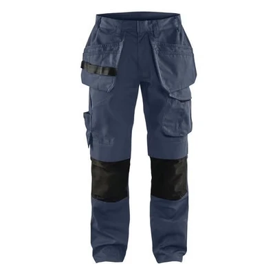 Image de Pantalon services stretch avec poches flottantes marine foncé/noir