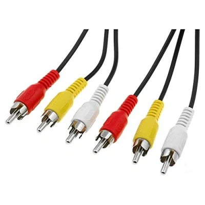 Afbeelding van PremiumCord Kjackcmm3 5 cinch stekker naar 3 stekker, audiostereo videokabel voor tv, mobiele telefoons, MP3, hifi, m, zwart
